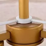 Aevon 3-Light Matte Brown Double Drum Pendant Light