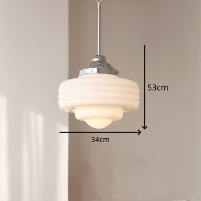 Bastian White Glass Multi Layers Pendant Lights Bastian White Glass Multi Layers Pendant Lights