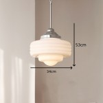 Bastian White Glass Multi Layers Pendant Lights
