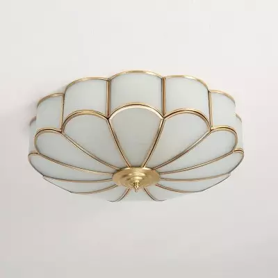 Eldor Gold Flower Shape Glass Recessed Ceiling Light Eldor Gold Flower Shape Glass Recessed Ceiling Light