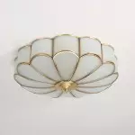 Eldor Gold Flower Shape Glass Recessed Ceiling Light Eldor Gold Flower Shape Glass Recessed Ceiling Light