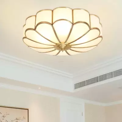 Eldor Gold Flower Shape Glass Recessed Ceiling Light Eldor Gold Flower Shape Glass Recessed Ceiling Light