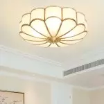 Eldor Gold Flower Shape Glass Recessed Ceiling Light Eldor Gold Flower Shape Glass Recessed Ceiling Light