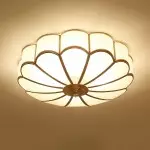 Eldor Gold Flower Shape Glass Recessed Ceiling Light Eldor Gold Flower Shape Glass Recessed Ceiling Light