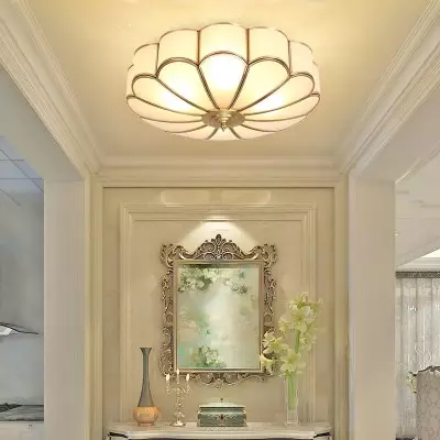 Eldor Gold Flower Shape Glass Recessed Ceiling Light Eldor Gold Flower Shape Glass Recessed Ceiling Light