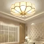 Eldor Gold Flower Shape Glass Recessed Ceiling Light Eldor Gold Flower Shape Glass Recessed Ceiling Light