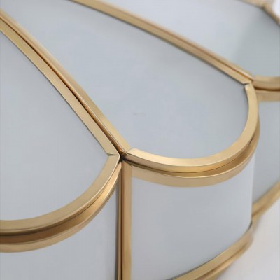 Eldor Gold Flower Shape Glass Recessed Ceiling Light Eldor Gold Flower Shape Glass Recessed Ceiling Light