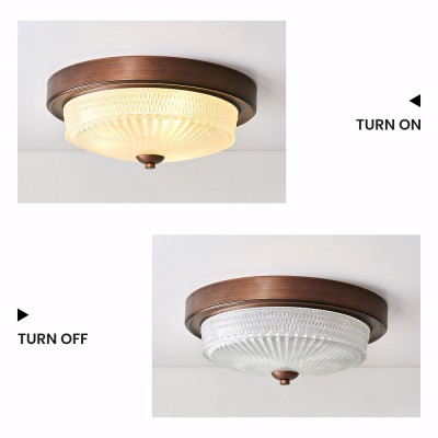 Ceara Rustic Vintage Round Glass Ceiling Light Ceara Rustic Vintage Round Glass Ceiling Light