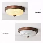 Ceara Rustic Vintage Round Glass Ceiling Light Ceara Rustic Vintage Round Glass Ceiling Light