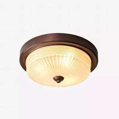 Ceara Rustic Vintage Round Glass Ceiling Light Ceara Rustic Vintage Round Glass Ceiling Light