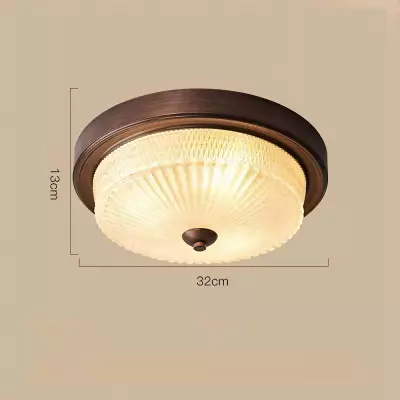 Ceara Rustic Vintage Round Glass Ceiling Light Ceara Rustic Vintage Round Glass Ceiling Light