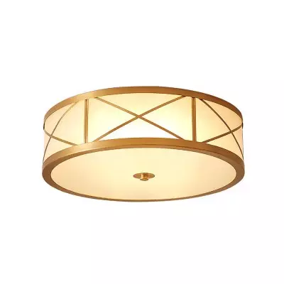 Kaeldr Brass Geometry Glass Drum Ceiling Light Kaeldr Brass Geometry Glass Drum Ceiling Light