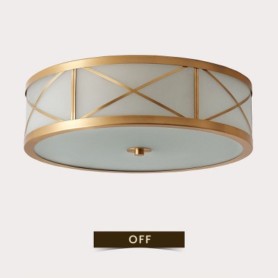 Kaeldr Brass Geometry Glass Drum Ceiling Light Kaeldr Brass Geometry Glass Drum Ceiling Light