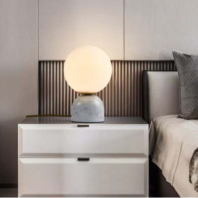 Marble table lamp