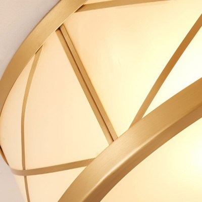 Kaeldr Brass Geometry Glass Drum Ceiling Light Kaeldr Brass Geometry Glass Drum Ceiling Light