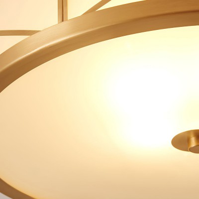Kaeldr Brass Geometry Glass Drum Ceiling Light Kaeldr Brass Geometry Glass Drum Ceiling Light