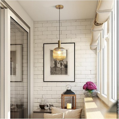 Zarek Lantern Shape Vertical Striped Stained Glass Pendant Light Zarek Lantern Shape Vertical Striped Stained Glass Pendant Light