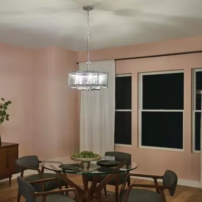 Glintrium Seeded Glass Shade 5 Light Candle Style Chandelier Glintrium Seeded Glass Shade 5 Light Candle Style Chandelier