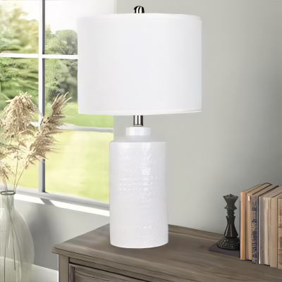 Lyra Bohemian Style Retro Pattern White Ceramic Table Lamp Lyra Bohemian Style Retro Pattern White Ceramic Table Lamp