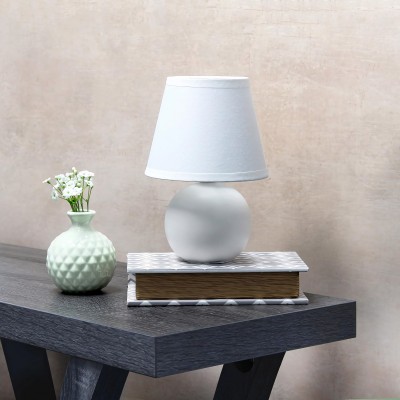 Jram White Ceramic Globe Mini Table Lamp Jram White Ceramic Globe Mini Table Lamp