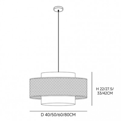 Nivara Rattan Linen Double Drum Pendant Light Nivara Rattan Linen Double Drum Pendant Light