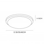 Obta Light Wood Round Ceiling Lamp