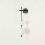 Paeon Vertical Glass Globe Wall Sconce