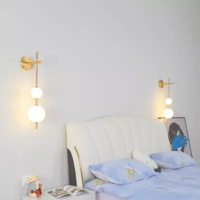 Paeon Vertical Glass Globe Wall Sconce Paeon Vertical Glass Globe Wall Sconce