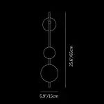 Paeon Vertical Glass Globe Wall Sconce