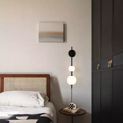Paeon Vertical Glass Globe Wall Sconce Paeon Vertical Glass Globe Wall Sconce