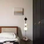 Paeon Vertical Glass Globe Wall Sconce