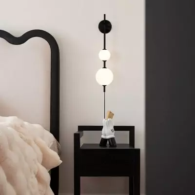 Paeon Vertical Glass Globe Wall Sconce Paeon Vertical Glass Globe Wall Sconce