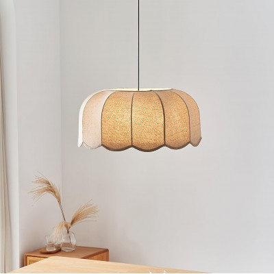 Quill Large Boho Fabric Flower Pendant Light Quill Large Boho Fabric Flower Pendant Light