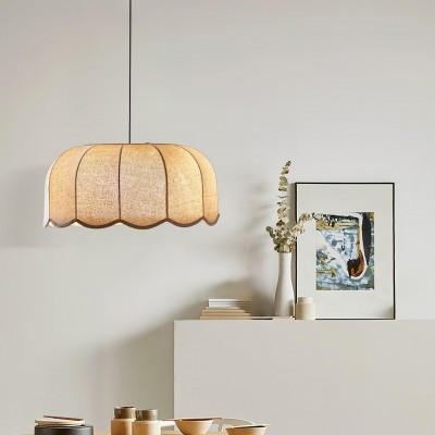 Quill Large Boho Fabric Flower Pendant Light Quill Large Boho Fabric Flower Pendant Light