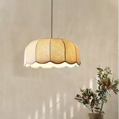 Quill Large Boho Fabric Flower Pendant Light Quill Large Boho Fabric Flower Pendant Light