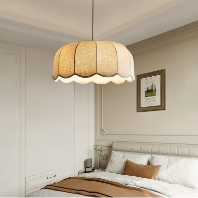 Quill Large Boho Fabric Flower Pendant Light Quill Large Boho Fabric Flower Pendant Light