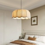 Quill Large Boho Fabric Flower Pendant Light Quill Large Boho Fabric Flower Pendant Light