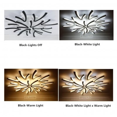 Sariel Led Dimmable Acrylic V Shape Ceiling Light Sariel Led Dimmable Acrylic V Shape Ceiling Light