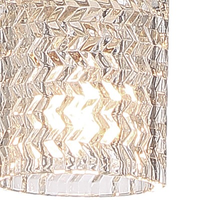 Velma Rippled Texture Shade Steel Dimmable Rectangular Chandelier