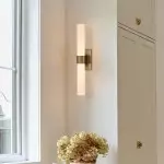 Zinnia Glass Tube Double Wall Mounted Light Zinnia Glass Tube Double Wall Mounted Light
