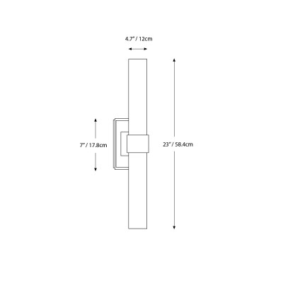 Zinnia Glass Tube Double Wall Mounted Light Zinnia Glass Tube Double Wall Mounted Light