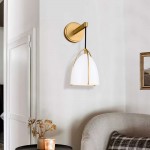 Aeryn White One Light Dome Shade Wall Sconce