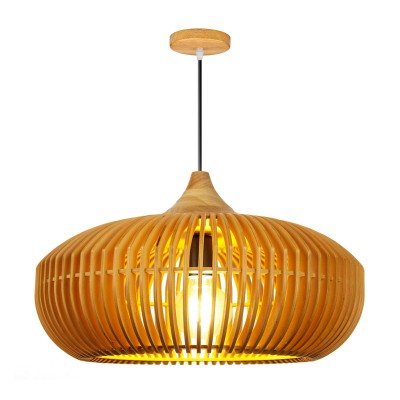 Eldora Light Brown Basket Lampshade Wood Lantern Pendant Lamp Eldora Light Brown Basket Lampshade Wood Lantern Pendant Lamp