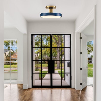 Galion Blue Crylic Round Ceiling Light Galion Blue Crylic Round Ceiling Light