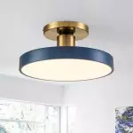 Galion Blue Crylic Round Ceiling Light