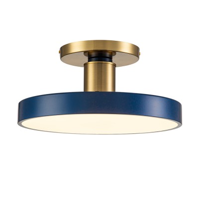 Galion Blue Crylic Round Ceiling Light Galion Blue Crylic Round Ceiling Light