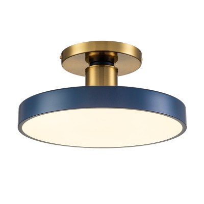 Galion Blue Crylic Round Ceiling Light Galion Blue Crylic Round Ceiling Light