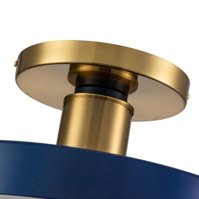 Galion Blue Crylic Round Ceiling Light Galion Blue Crylic Round Ceiling Light