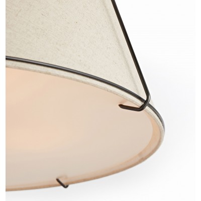 Hesperia Fabric Drum Shade Semi Flush Mount