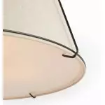 Hesperia Fabric Drum Shade Semi Flush Mount